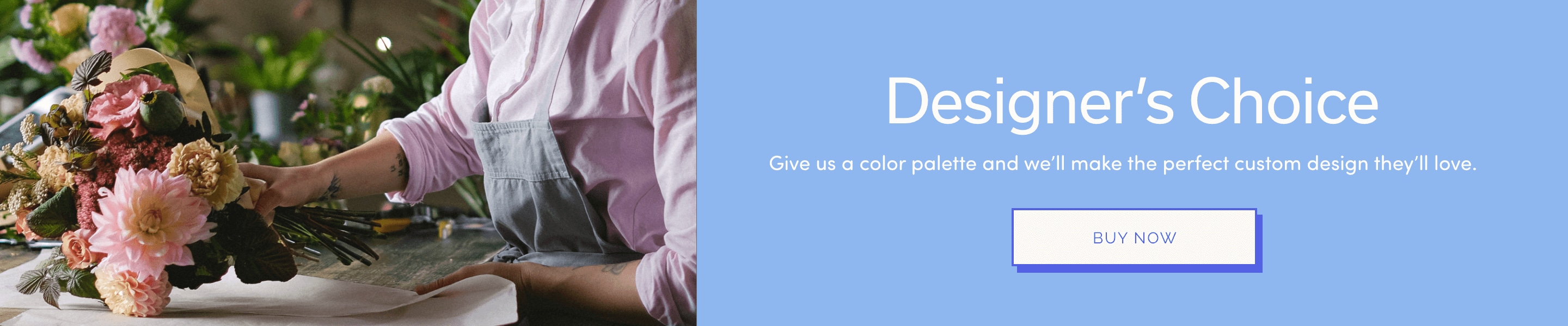 Designer's Choice banner that links to Designer's Choice product page.